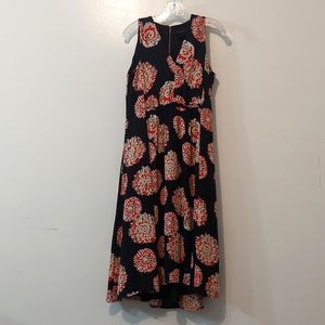 Ann Taylor floral print midi dress - 10
